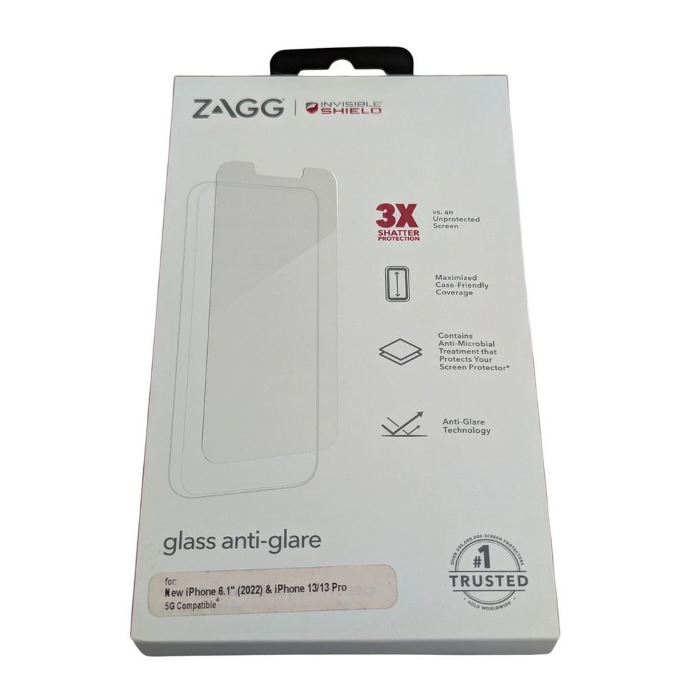 V8-N ZAGG Invisible Shield Anti-Glare Glass for iPhone 13 / 13 Pro / 14 6.1"